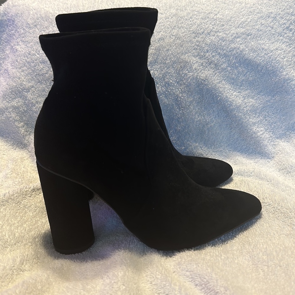 Black Suede Booties